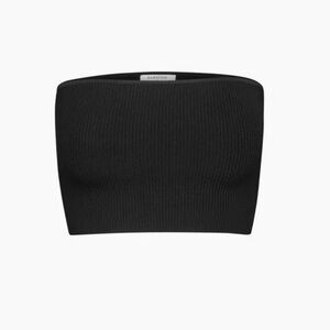 Babaton Black Knit Tube Top